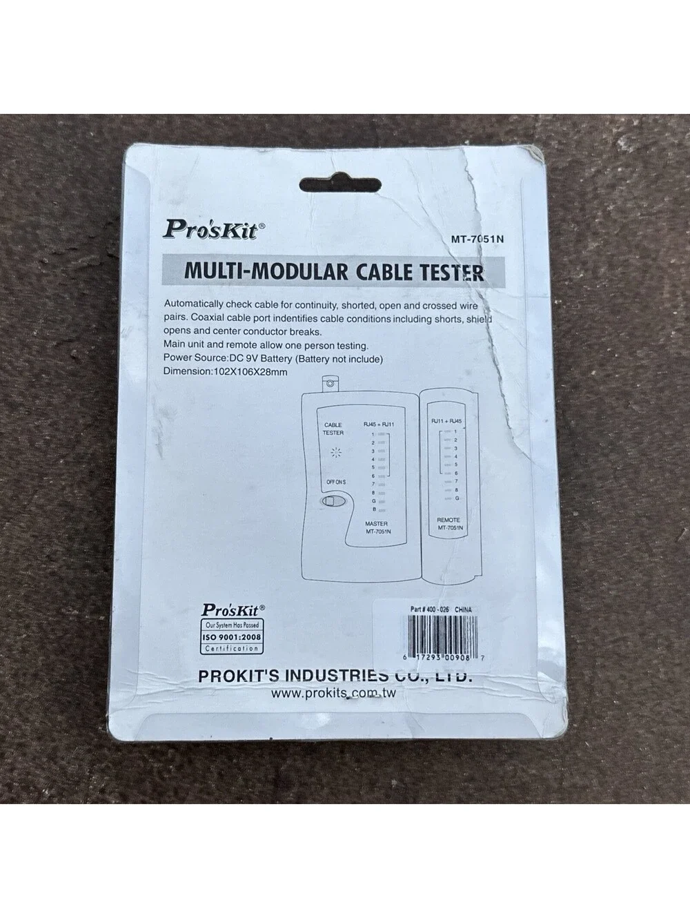 NEW Pro'sKit 400-026 Multi-Modular Cable Tester, Pro's Kit